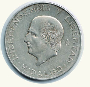 reverse: MESSICO - 10 Pesos 1956 