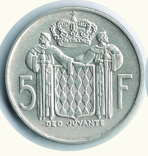 obverse: MONACO - Ranieri III - 5 Francs 1966 - KM 141.