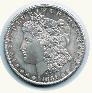 reverse: USA - Dollar 1881 (Morgan) - S. Francisco