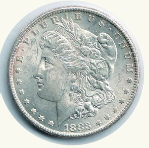 reverse: STATI UNITI - Dollaro Morgan 1883 - Zecca Carson City.