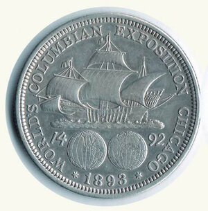 obverse: STATI UNITI - ½ Dollaro 1893 - Esposizione colombiana - Fondi lucenti.