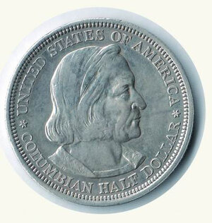reverse: STATI UNITI - ½ Dollaro 1893 - Esposizione colombiana - Fondi lucenti.