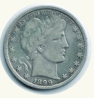 reverse: STATI UNITI - ½ Dollaro Barber 1899.