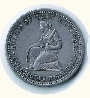 obverse: STATI UNITI - Esposizione colombiana - 1/4 di Dollaro 1893 - KM 115.