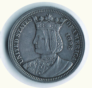 reverse: STATI UNITI - Esposizione colombiana - 1/4 di Dollaro 1893 - KM 115.