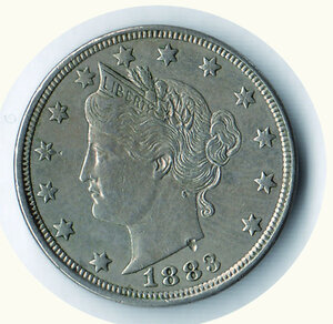 reverse: STATI UNITI - 5 Cent. 1883.