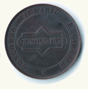 reverse: GENOVA - Concorso Agrario Regionale 1879