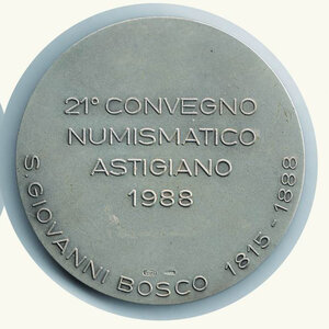 reverse: CIRCOLO NUMISMATICO ASTIGIANO - convegno 1988