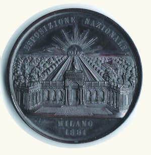 reverse: MILANO - Esposizione Nazionale 1881