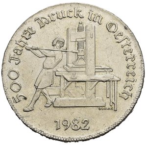 reverse: AUSTRIA. 2° Repubblica (dal 1945). 500 Scellini 1982. Ag. qFDC