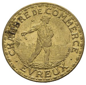 obverse: FRANCIA. Evreux. Camera di Commercio 1 Franc 1922. FDC