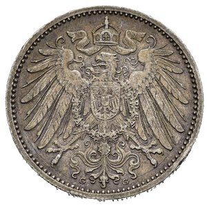 obverse: GERMANIA. 1 Mark 1914 G. Ag. SPL