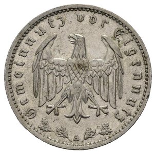 obverse: GERMANIA. Terzo Reich. 1 reichsmark 1934 A. Ni. qSPL