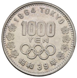 obverse: GIAPPONE. 1000 Yen 1964 (39). Ag. FDC