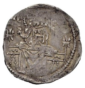 reverse: SERBIA. Rascia. George Branković (1402-1456). Dinar. Ag 0,74 g. D/IC - XC; Cristo seduto frontale benedicente. R/ДЄСПОТЬ ГЮРЬГЬ; Leone rampante. BB