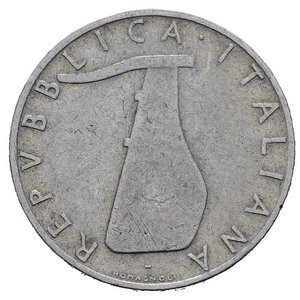 obverse: Repubblica Italiana. 5 Lire 1956 Delfino. Al. MB