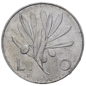 reverse: Repubblica Italiana. 10 lire 