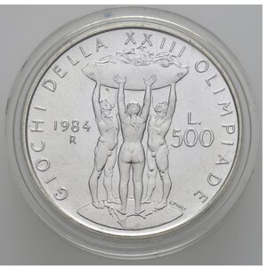 reverse: Repubblica Italiana. 500 Lire 1984 