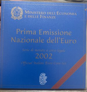 obverse: Repubblica Italiana. Euro. Serie divisionale Euro 2002 in folder. FDC