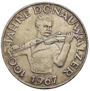 reverse: AUSTRIA. 2° Repubblica (dal 1945). 50 Scellini 1967 Centenario Donauwalzer. qFDC