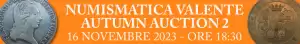 Banner Giacomo Valente Numismatica Autumn Auction 2