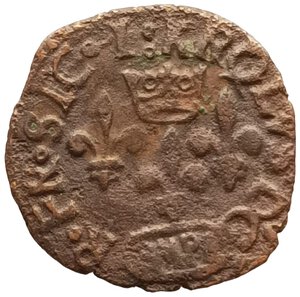 reverse: Abruzzo, Sulmona. Cavallo. Carlo VIII (1495). CU. MIR# 788 Var. NE.