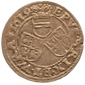 reverse: Alto Adige, Bressanone. 3 Kreuzer 1616. Cardinale Carlo d Austria (1613 - 1624). MOLTO RARA. AG. KM# 5. 