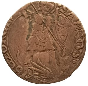 obverse: Lombardia, Mesocco. Gian Giacomo Trivulzio (1487 - 1518). Grosso da 6 Soldi. RARA. AG. MIR# 982. NE.