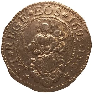 obverse: Liguria, Genova. Scudo Stretto 1693. Dogi Biennali III Fase (1637 - 1797). AG. MIR# 294/56. NE.