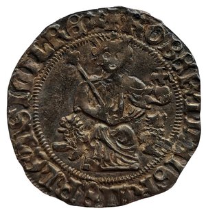 reverse: Napoli. Gigliato. Roberto d Angiò (1309 - 1343). AG. MIR# 28. NE.