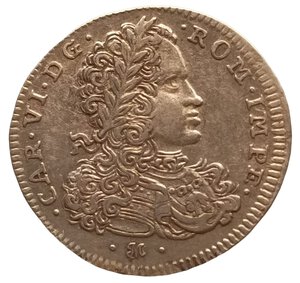 obverse: Napoli. Tarì 1715. Carlo VI (1711 - 1734). AG. Pannuti-Riccio# 13, MIR# 324/1. NE.