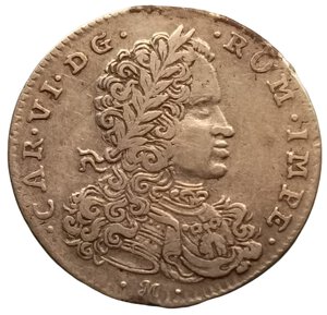 obverse: Napoli. Tarì 1716. Carlo VI (1711 - 1734). AG. Pannuti-Riccio# 13, MIR# 324/2. NE.