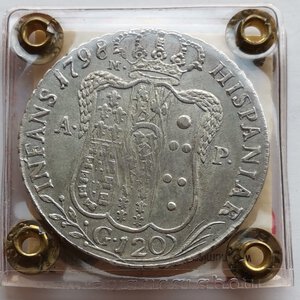 reverse: Napoli. Piastra 1798. Ferdinando IV di Borbone (1759 - 1816). AG. Gigante# 62.