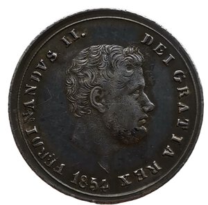 obverse: Regno delle due Sicilie. Carlino 1854. Ferdinando II di Borbone (1830 - 1859). VII° tipo. AG 833. Gigante# 168.