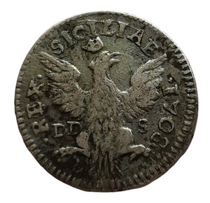 reverse: Regno di Sicilia. ½ Tarì 1708. Filippo V (1701 - 1713). Zecca: Palermo. AG. MIR# 505/3. NE.