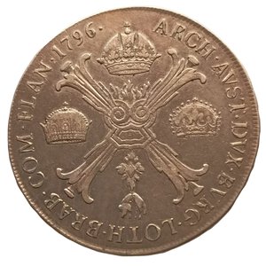 reverse: Belgio, Olanda Austriaca. Couronne/Kronenthaler 1796. Francesco II (1792 - 1795). Zecca: Praga. II° tipo. AG 873. KM# 62.1.