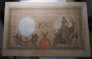 reverse: 100 Lire 1933  