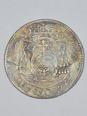 reverse: 20 KREUZER 1774 a AUSTRIA MB 