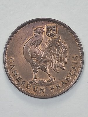 reverse: 50 CENT 1943 CAMERUN BB/BB+ (R)
