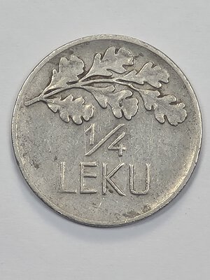 reverse: 1/4 LEK 1926 ALBANIA MB+