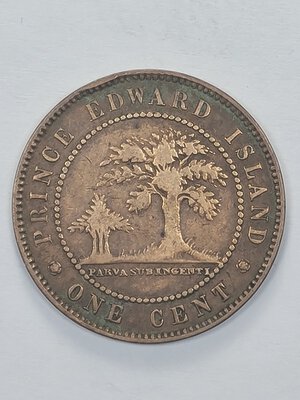reverse: 1 CENT 1871 CANADA MB (NC)(PRINCE EDWARD ISLAND)