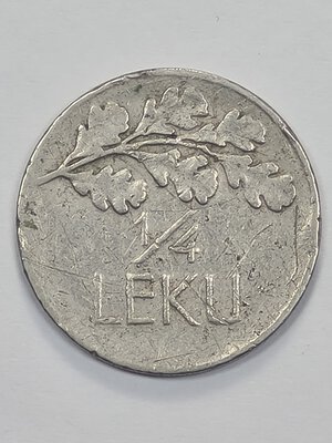 reverse: 1/4 LEK 1927 ALBANIA MB 