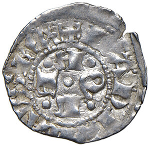 obverse: (L ) Aquila. Ladislao di Durazzo (1388-1414).Bolognino AG gr. 0,81. CNI 19/32. MEC 14, 733. D’Andrea-Andreani 23. MIR 53 var. BB