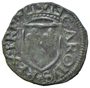 obverse: (L ) Aquila. Carlo VIII re di Francia (1495). Cavallo AE gr. 1,64. D’Andrea-Andreani 138 var. MIR 105. Raro. Debolezza di conio, altrimenti q.SPL