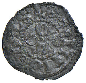 reverse: Ascoli. Eugenio IV (1431-1447). Picciolo MI gr. 0,44. Muntoni 26. Mazza –. Berman 311. MIR 313/1. Ex listino a prezzi fissi Eugubium 6/1997, 172. Estremamente raro. q.BB