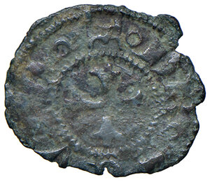 reverse: Ascoli. Francesco Sforza (1433-1445). Picciolo MI gr. 0,44. CNI 11 var. Mazza 79. Molto raro. BB