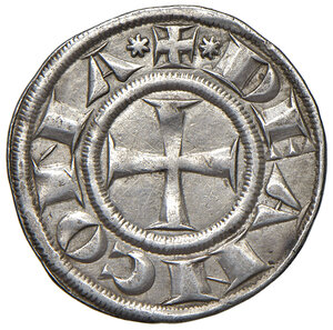 obverse: Ancona. Repubblica (secc. XII-XV). Emissioni successive al 1280. Grosso agontano AG gr. 2,38. CNI 19/31. Dubbini-Mancinelli pag. 40 (1° tipo). Villoresi 5. Buon BB