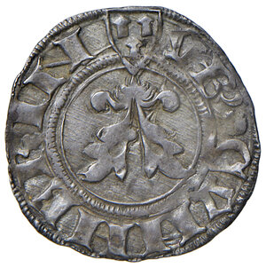 obverse: Camerino. Governo popolare (1434-1444). Bolognino (segno di Emiliano Orfini) AG gr. 0,78. CNI –. Bellesia Camerino cfr. 2/A per il dr. e 2/C per il rov. (Giulio Cesare Varano 1444-1502). Bella patina di medagliere, SPL