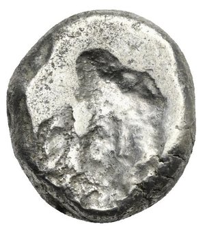 reverse: ACHEMENID EMPIRE. Time of Darios II or Artaxerxes III. Siglos (Silver, 15.67 mm, 5.33 g) Sardes, circa 420-350 BC. The Great King running to right, wearing crown, long beard and kidaris, holding bow in the left hand and dagger in the right hand, quiver behind the right shoulder. Rev. Incuse irregular punch. Carradice Type IV, Group C, pl. 15, 49; BMC 176. Nearly Very Fine.
From a European collection formed prior to 2005.

