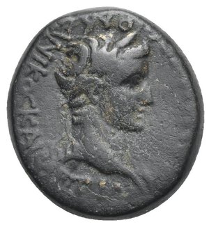 obverse: PHRYGIA. Amorium. Claudius 41-54. Assarion Bronze (Bronze, 19.31 mm, 6.32g). ΤΙ ΚΛΑΥΔΙΟϹ ΓƐΡΜΑΝΙΚΟϹ ΚΑΙϹΑΡ Laureate head of Claudius to right. Rev. ƐΠΙ ΠƐΔWΝΟϹ ΚΑΙ ΚΑΤWΝΟϹ Eagle standing right on uncertain object, with caduceus over his shoulder; to lower right, monogram AMP. BMC 28. 30RPC I 3237. Dark brown patina. About Very Fine.